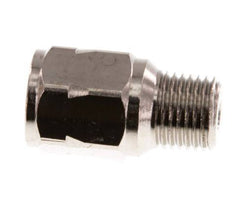 R/Rp 1/4'' M/F Mini Check Valve Nickel-Plated Brass 10 bar (145 psi) FKM With Spring