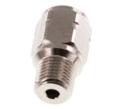 R/Rp 1/4'' M/F Mini Check Valve Nickel-Plated Brass 10 bar (145 psi) FKM With Spring