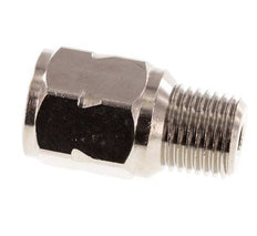 R/Rp 1/4'' M/F Mini Check Valve Nickel-Plated Brass 10 bar (145 psi) FKM No Spring
