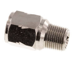 R/Rp 3/8'' M/W Mini Rückschlagventil Vernickelt Messing 10 Bar (145 Psi) FKM Kein Feder