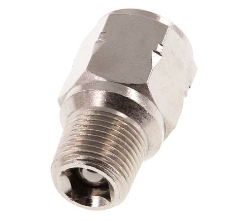 R/Rp 3/8'' M/W Mini Rückschlagventil Vernickelt Messing 10 Bar (145 Psi) FKM Kein Feder