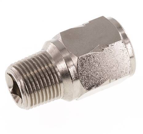 R/Rp 3/8'' M/W Mini Rückschlagventil Vernickelt Messing 10 Bar (145 Psi) FKM Kein Feder