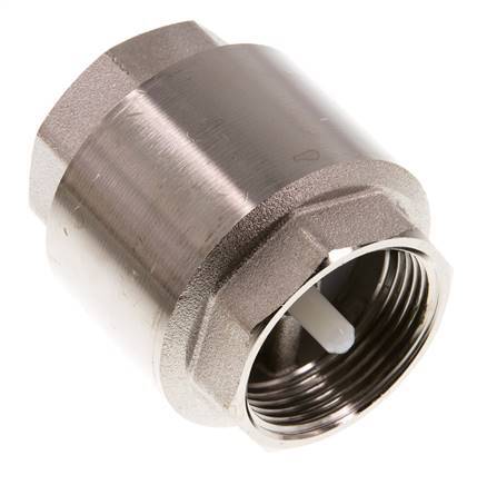 G 1-1/4'' Nickel-Plated Brass Check Valve 10 bar (145 psi)