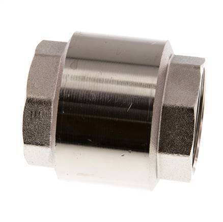 G 1-1/4'' Nickel-Plated Brass Check Valve 10 bar (145 psi)