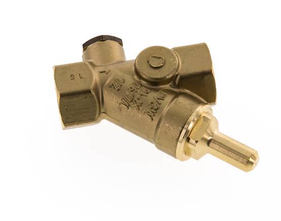 Rp 1/2'' Brass Y Check Valve 16 bar (232 psi) NBR