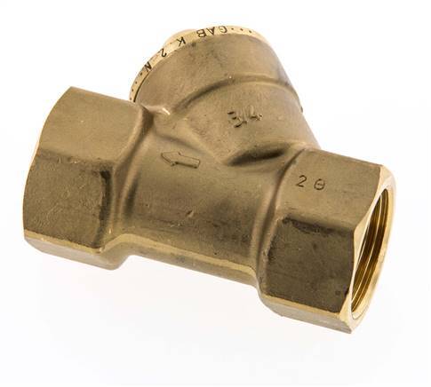 Rp 3/4'' Brass Y Check Valve 10 bar (145 psi) NBR