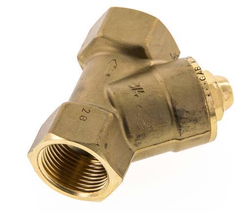 Rp 3/4'' Brass Y Check Valve 10 bar (145 psi) NBR
