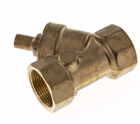 Rp 1-1/4'' Brass Y Check Valve 10 bar (145 psi) NBR