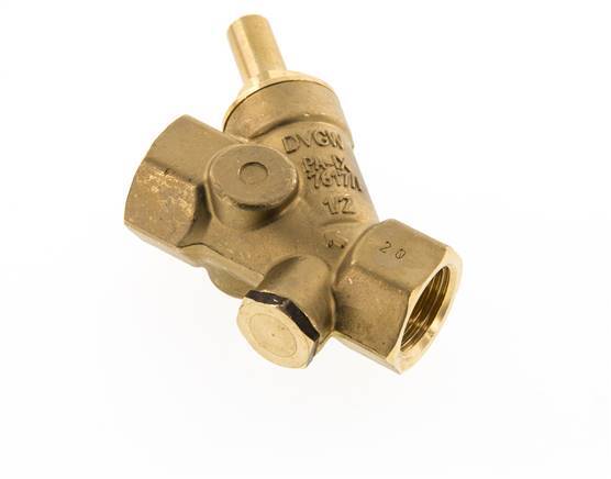 Rp 1/2'' Brass Y Check Valve 16 bar (232 psi) FKM