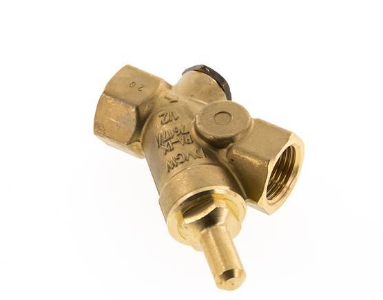 Rp 1/2'' Brass Y Check Valve 16 bar (232 psi) FKM
