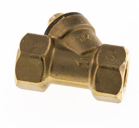 Rp 3/8'' Brass Y Check Valve 10 bar (145 psi) FKM