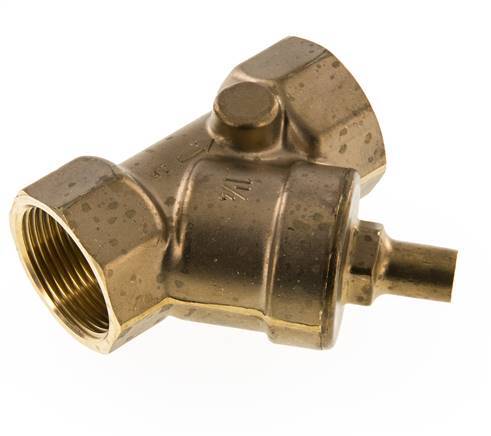 Rp 1-1/4'' Brass Y Check Valve 10 bar (145 psi) FKM