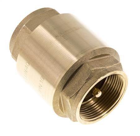 G 1-1/2'' Brass Check Valve For Vacuum -0.95..18 bar (-13.7..261 psi)