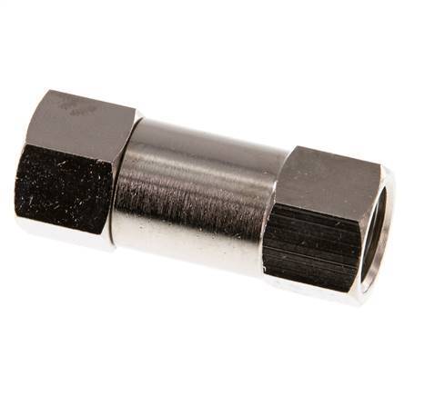 G 1/4'' Messing. Vernickelt Rückschlagventil 10 Bar (145 Psi) NBR
