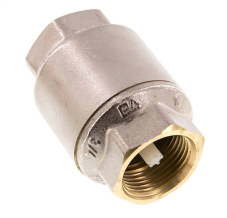 G 3/4'' Messing. Vernickelt Rückschlagventil 20 Bar (290 Psi) NBR