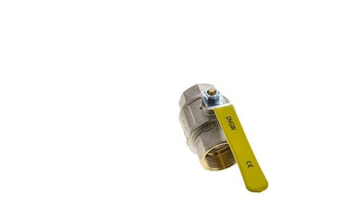 Rp 1-1/2 inch 2-Way Oxygen Brass Ball Valve PN 25