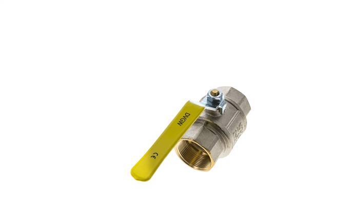 Rp 1-1/2 Zoll 2-Wege-Sauerstoff-Kugelhahn aus Messing PN 25