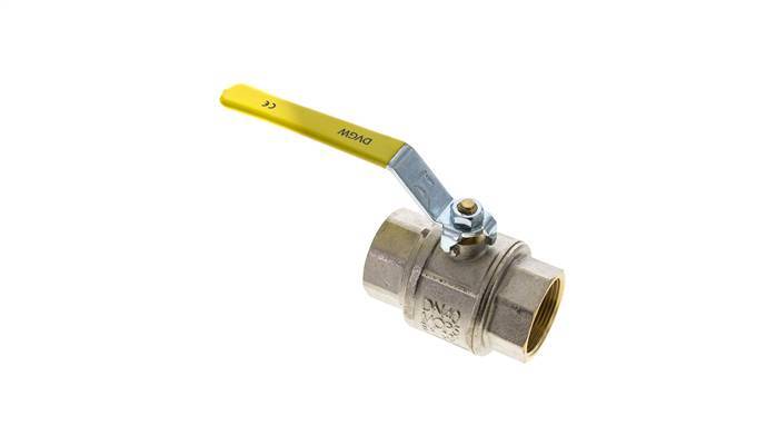 Rp 1-1/2 inch 2-Way Oxygen Brass Ball Valve PN 25