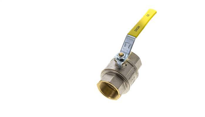 Rp 1-1/2 inch 2-Way Oxygen Brass Ball Valve PN 25