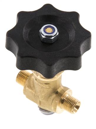 G 1/8'' Messing Kugelhahn Außengewinde 40 bar mit Handrad