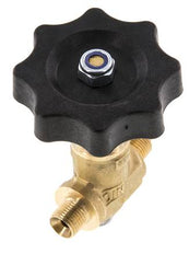 G 1/8'' Messing Kugelhahn Außengewinde 40 bar mit Handrad