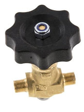 G 1/8'' Messing Kugelhahn Außengewinde 40 bar mit Handrad