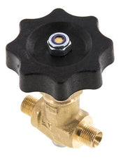 G 1/8'' Messing Kugelhahn Außengewinde 40 bar mit Handrad