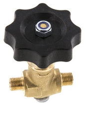 G 1/8'' Messing Kugelhahn Außengewinde 40 bar mit Handrad