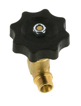G 1/4'' Messing Kugelhahn Außengewinde 40 bar mit Handrad