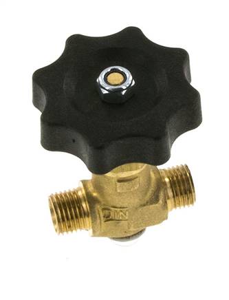 G 1/4'' Messing Kugelhahn Außengewinde 40 bar mit Handrad