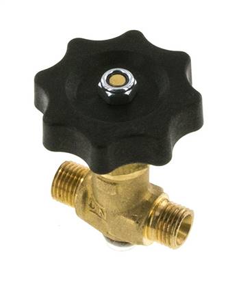 G 1/4'' Messing Kugelhahn Außengewinde 40 bar mit Handrad