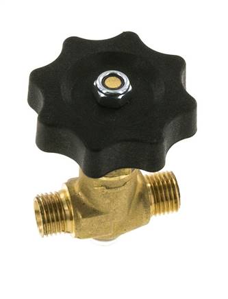 G 1/4'' Messing Kugelhahn Außengewinde 40 bar mit Handrad