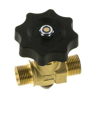 G 3/8'' Messing Kugelhahn Außengewinde 40 bar mit Handrad