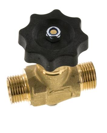 G 1/2'' Messing Kugelhahn Außengewinde 40 bar mit Handrad