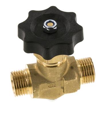 G 1/2'' Messing Kugelhahn Außengewinde 40 bar mit Handrad