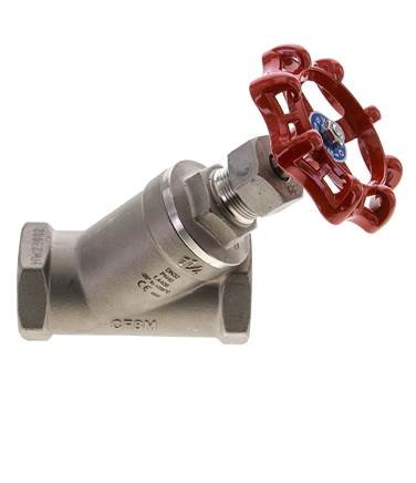 G 1-1/4'' Edelstahl Schrägsitzventil 40 bar