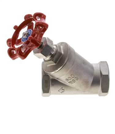 G 1-1/2'' Edelstahl Schrägsitzventil 40 bar