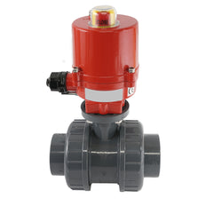 50mm 12V AC VDL 2-Wege PVC Elektrischer Kugelhahn