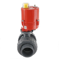 50mm 24V DC VDL 2-Wege PVC Elektrischer Kugelhahn