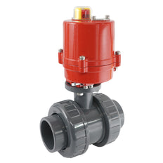50mm 24V AC VDL 2-way PVC Electrical ball valve