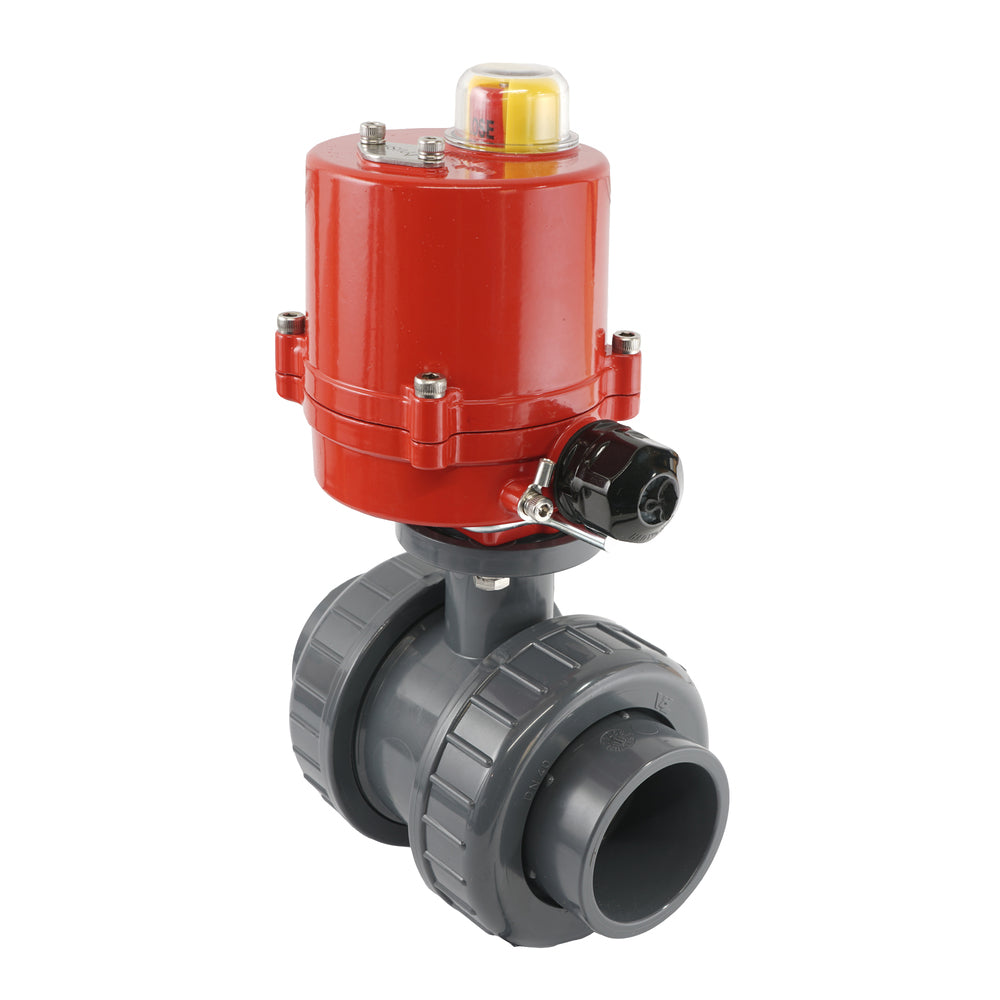 50mm 12V AC VDL 2-way PVC Electrical ball valve