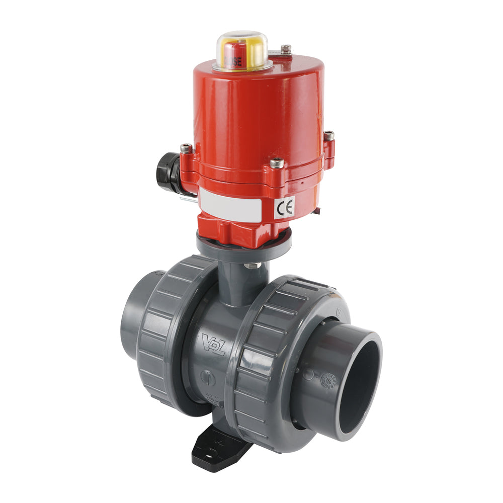 63mm 24V AC VDL 2-way PVC Electrical ball valve