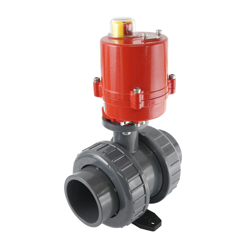 63mm 24V AC VDL 2-Wege PVC Elektrischer Kugelhahn